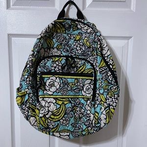 Vera Bradley island blooms campus backpack